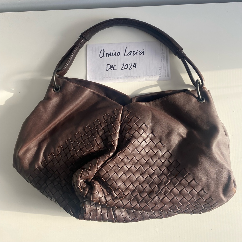 Bottega Veneta Vintage Chocolate Brown Shoulder Bag